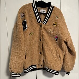 Sherpa Varsity Jacket